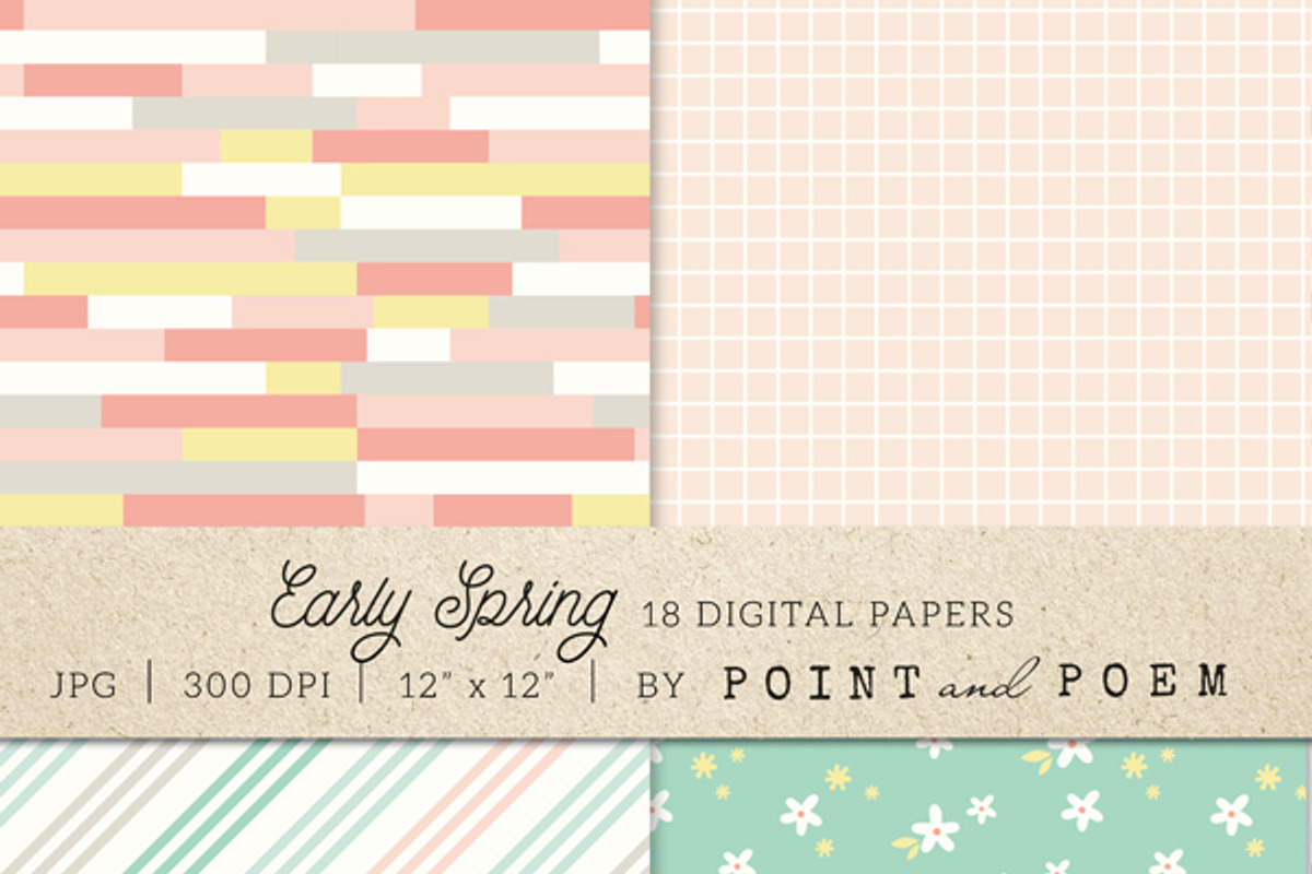 Spring Digital Paper Pack preview 4