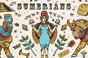 Sumerians old school tatttoo
