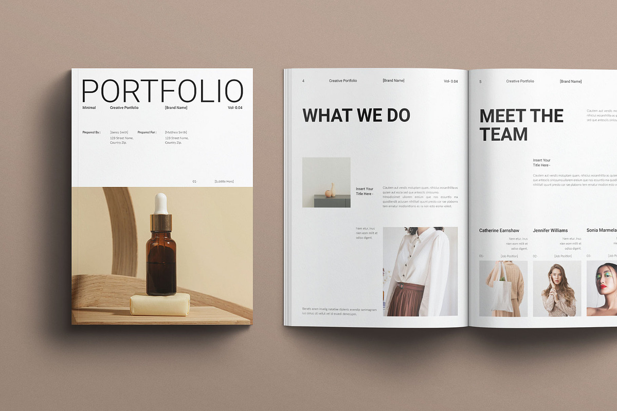 Creative Portfolio Layout Design, a Brochure Template by MassiveCreator (Photo 1 of 8)