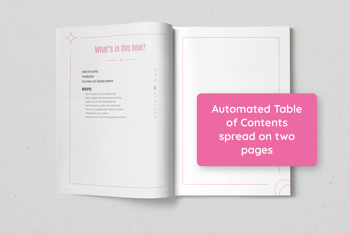 Sweet Heaven Recipe Book, a Magazine Template by SonaGeciova (Photo 4 of 18)