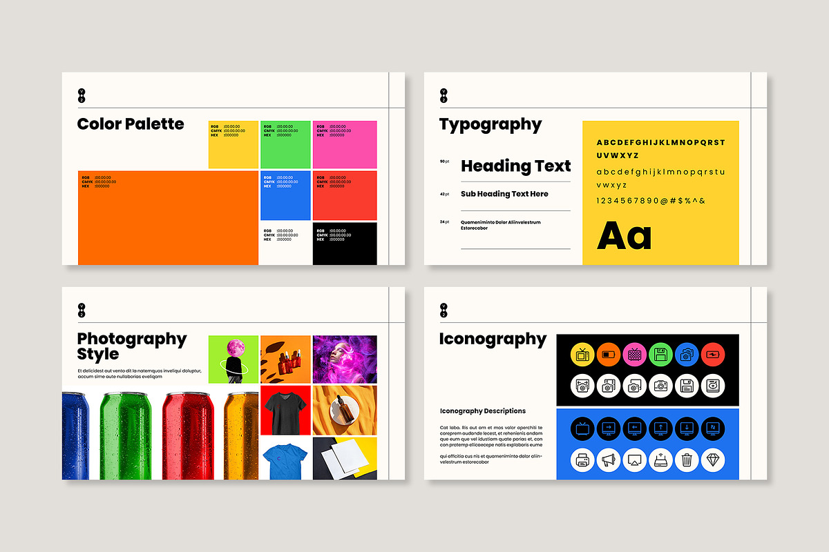 Brand Identity Guidelines Template, a Presentation Template by E-Type (Photo 4 of 5)
