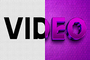 Video 3D editable text effect, a Layer Style Add-On by Hello Muh (Thumbnail 2 of 2)
