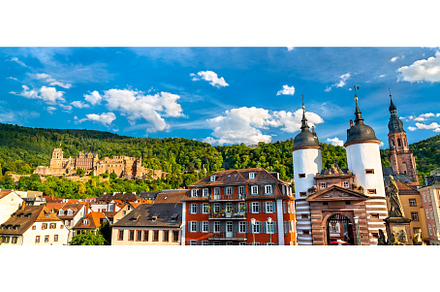 Heidelberg Castle and Stadttor Gate, an Architecture Photo by Leonid Andronov