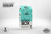 Paper Oatmeal Box Packaging Mockup, a Cups & Container Mockup by INCDesign (Thumbnail 3 of 14)