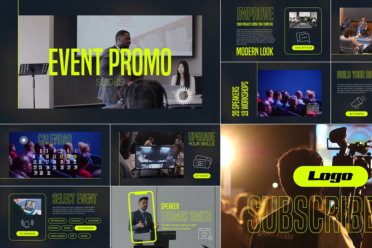 Event Promo Slides | Premiere Pro, a Templates & Theme by FlashFXbox (Photo 1 of 2)