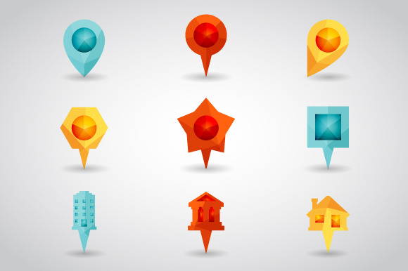 Landmark And Showplace Symbol Map by Meiluns Shop  Creative Market