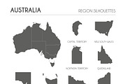 Region Silhouettes of 88 countries, an Education Illustration by asantosg (Thumbnail 12 of 19)