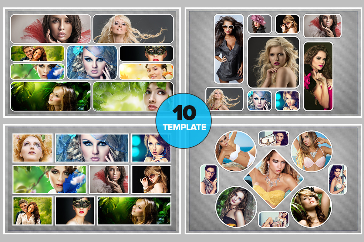 Photo Collage Template 06, a Graphic by Layout Design (Photo 3 of 3)