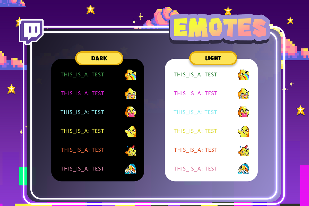 Star Twitch Emotes, an Emoji Icon by Pixel Picasso Studio (Photo 3 of 4)