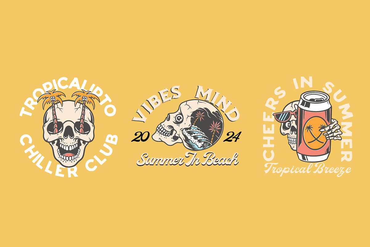 SKULLISME TROPICALYPTO ILLUSTRATION, an Object Illustration by Ramoniskull (Photo 3 of 6)