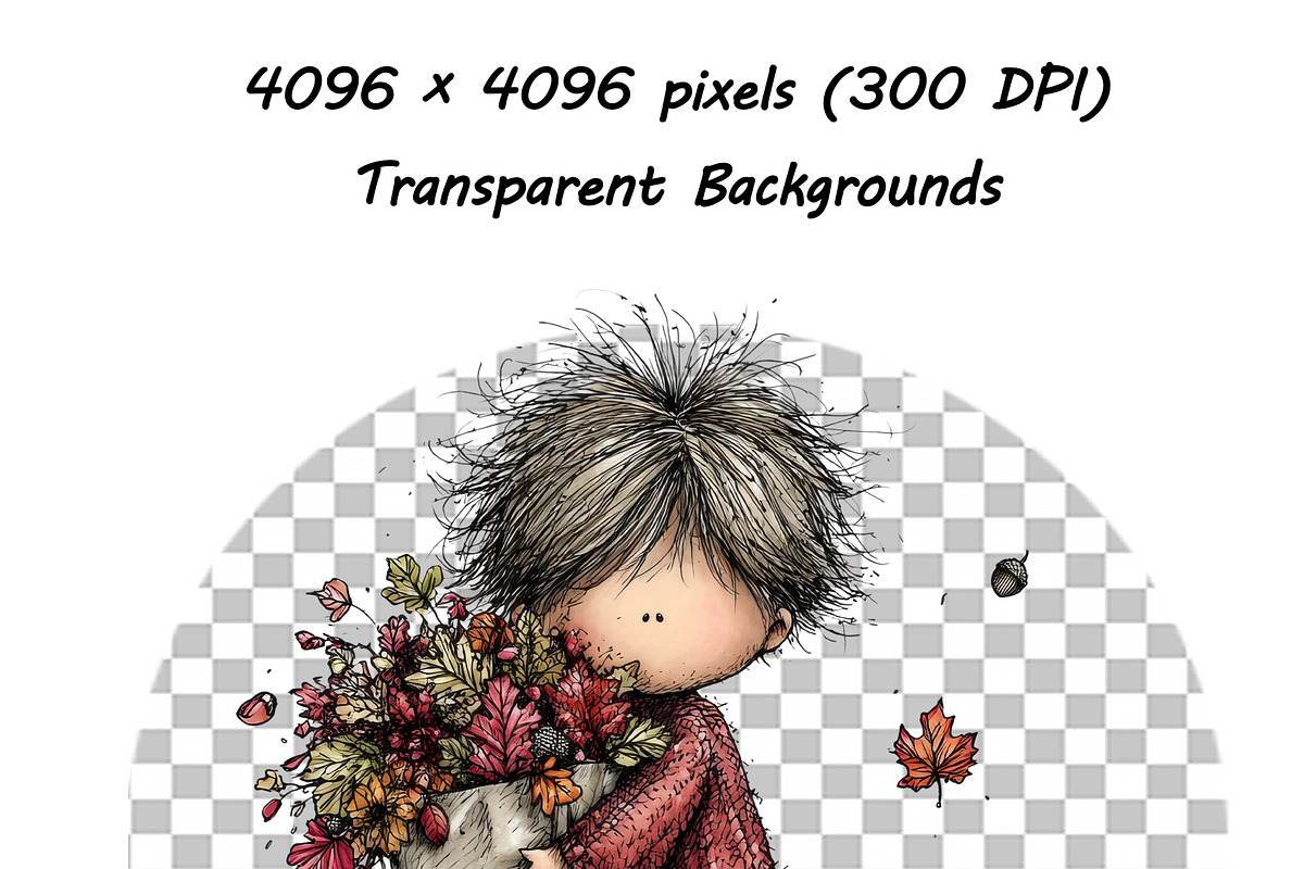 Whimsical Birthday Boy Clipart PNG, an Illustration by one-touch (Photo 9 of 18)