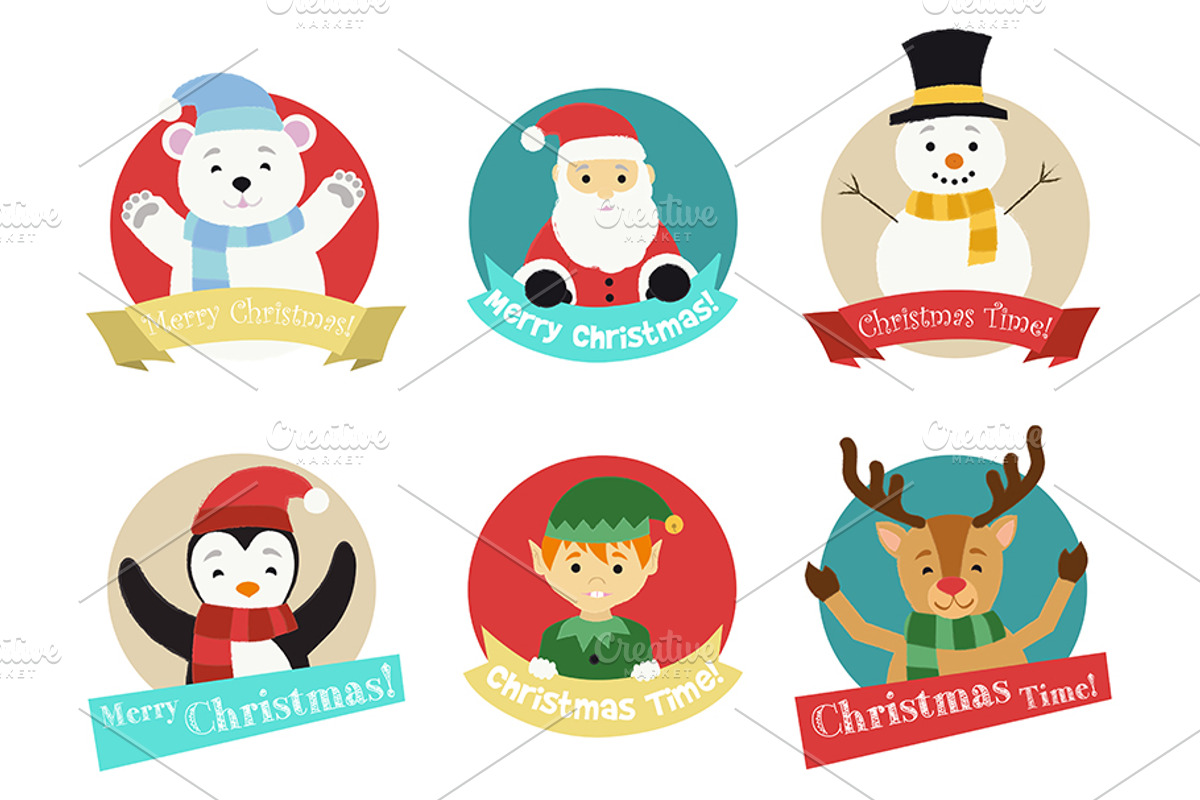 Christmas characters bundle II, an Animal Illustration by María Arencibia (Photo 2 of 3)