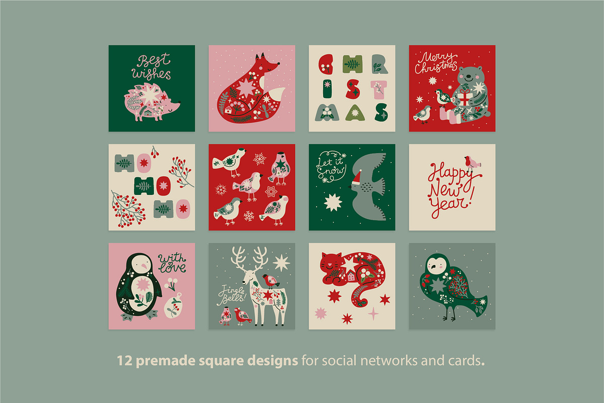 Christmas vector. Patterns, graphic, an Object Graphic by anna khramtsova (Photo 18 of 20)