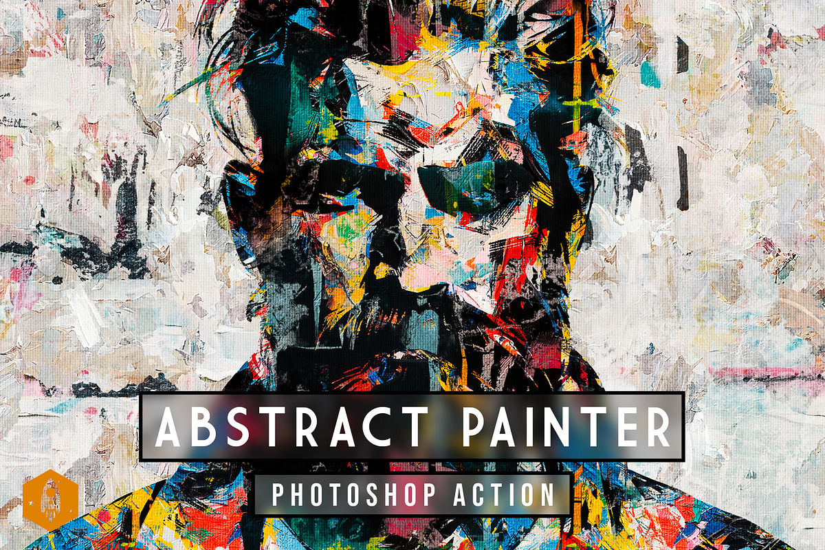 Abstract Painter - Abstract Portrait, an Action Add-On by DesignRocket (Photo 1 of 10)