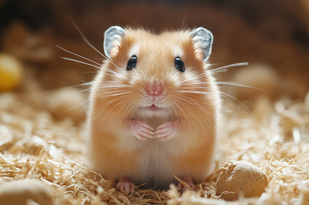 Adorable hamster with expressive eye, an Animal Photo by Pixeness