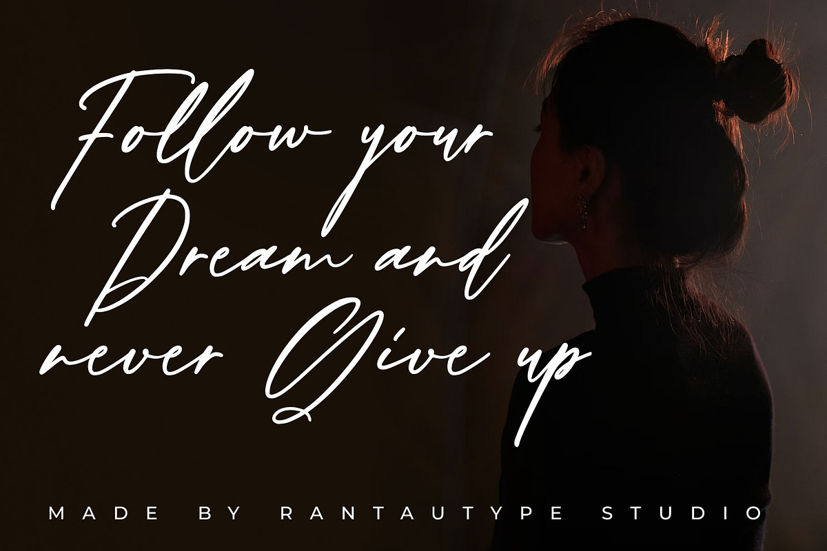 Renalika Modern Script Font, a Script Font by RantautypeStudio (Photo 8 of 15)