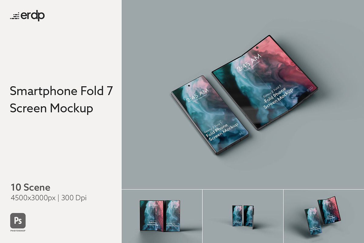 Smartphone Fold 7 Screen Mockup, an Android Mockup by Eka Restu D. Putra (Photo 1 of 4)