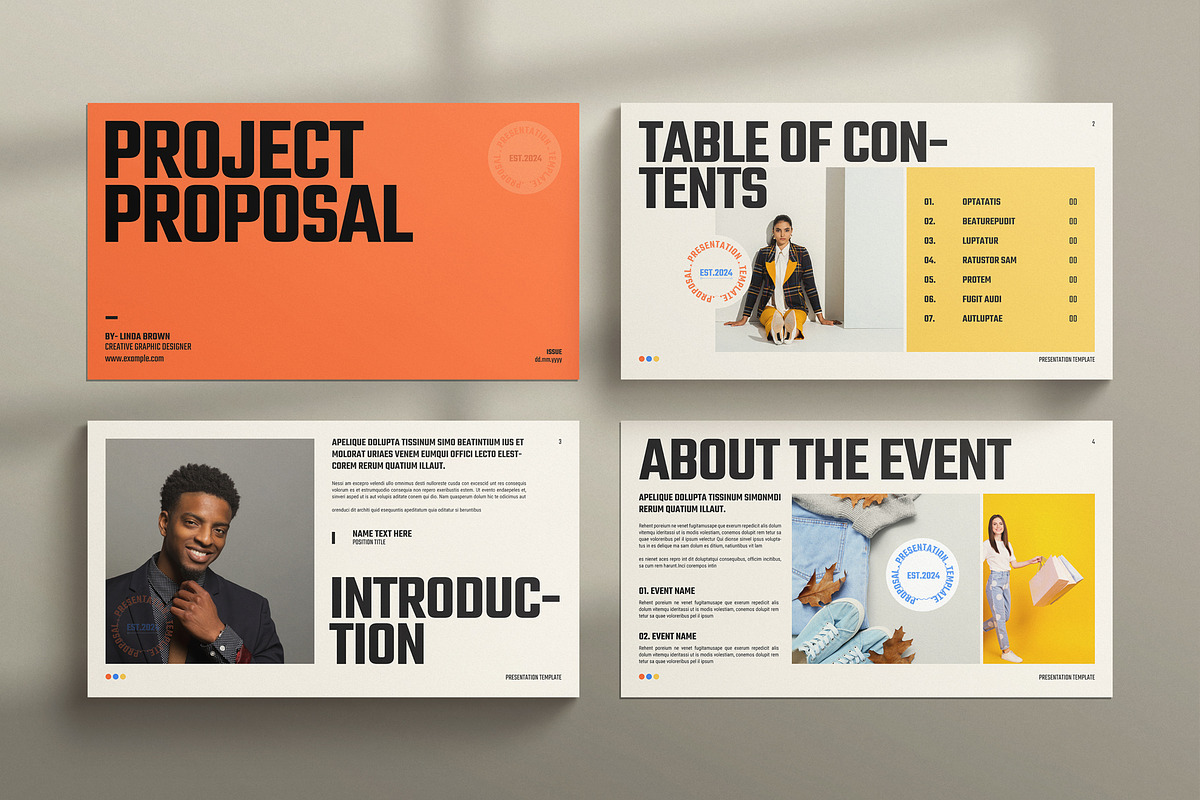 Project Proposal Presentation Design, a Presentation Template by MassiveCreator (Photo 2 of 4)