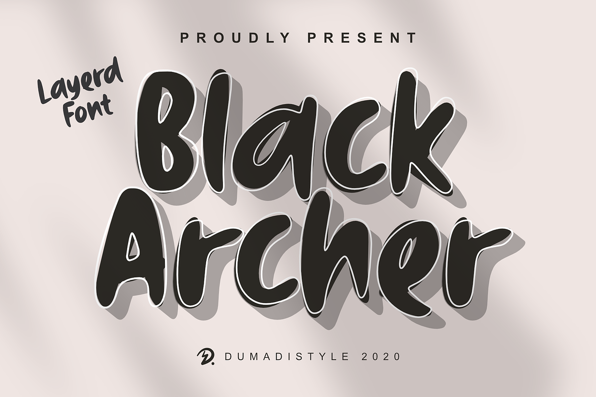 Black Archer, a Font by Dumadistyle (Photo 1 of 8)
