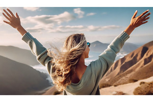 A carefree woman with blonde hair, a Nature Photo by Igor Tichonow