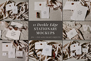 Deckle Edge Stationary Mockup Bundle, a Print Template by Barn Owl Studio (Thumbnail 1 of 16)