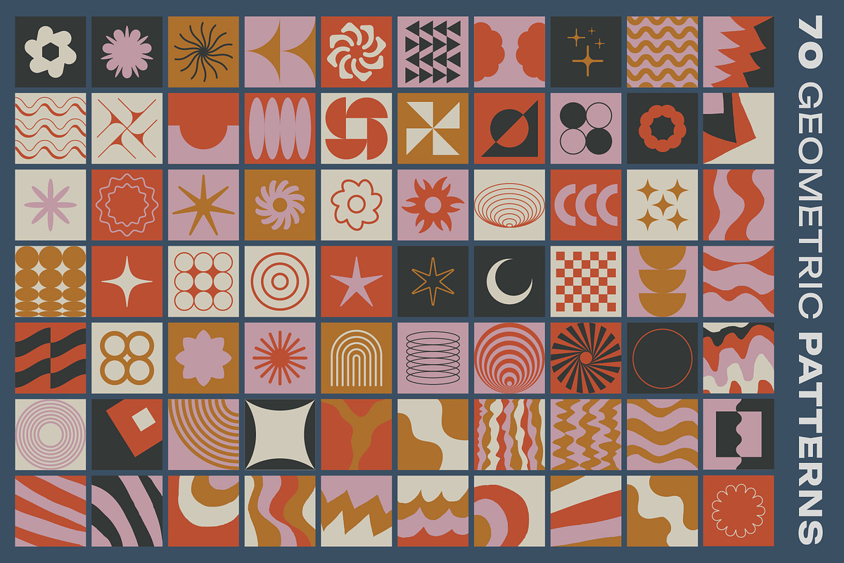 GEOMETRICO - VECTOR GEOMETRIC SHAPES, a Pattern Graphic by craftlove (Photo 2 of 11)
