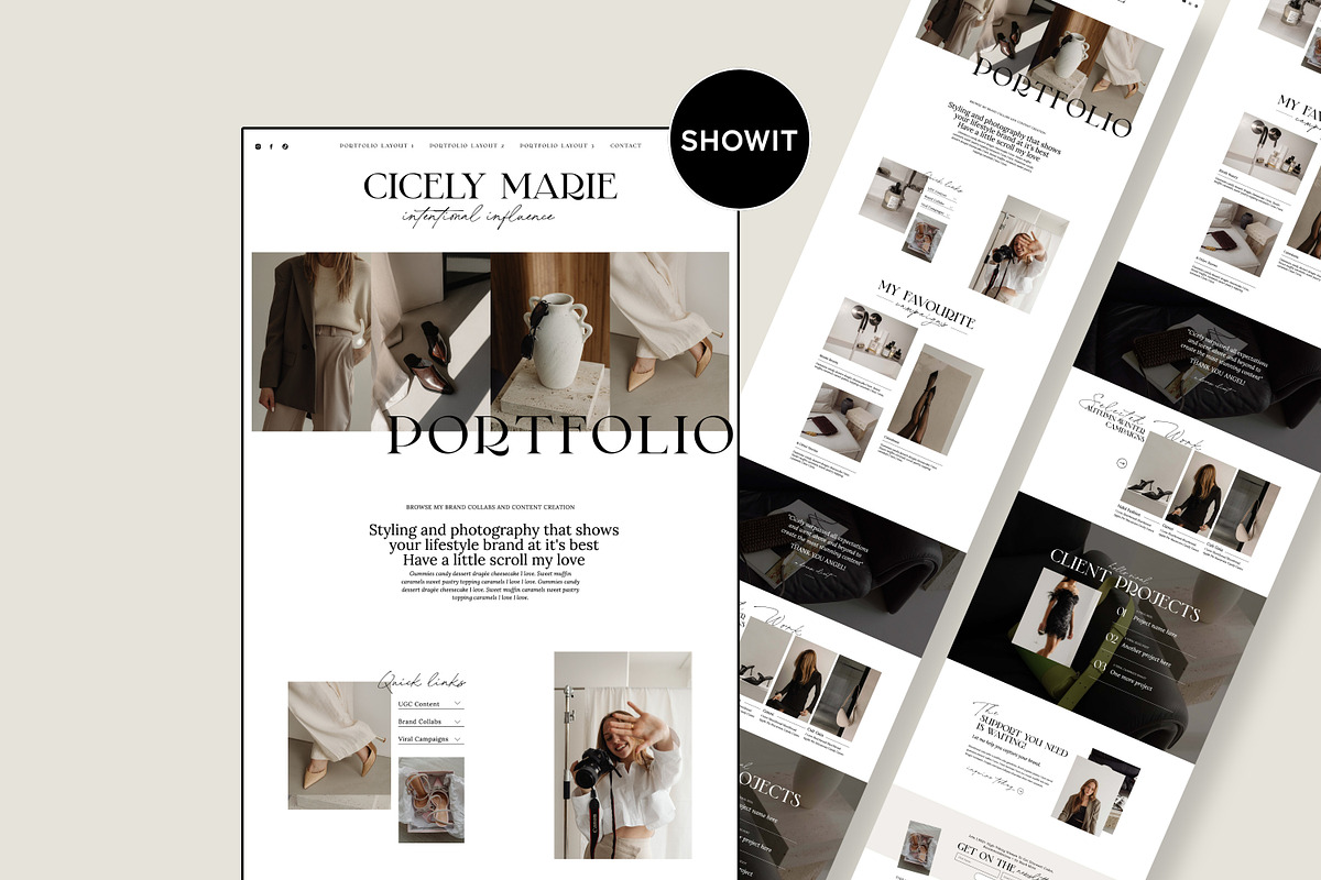 Portfolio Website Template, a Websites & App Template by Field Digital (Photo 1 of 10)