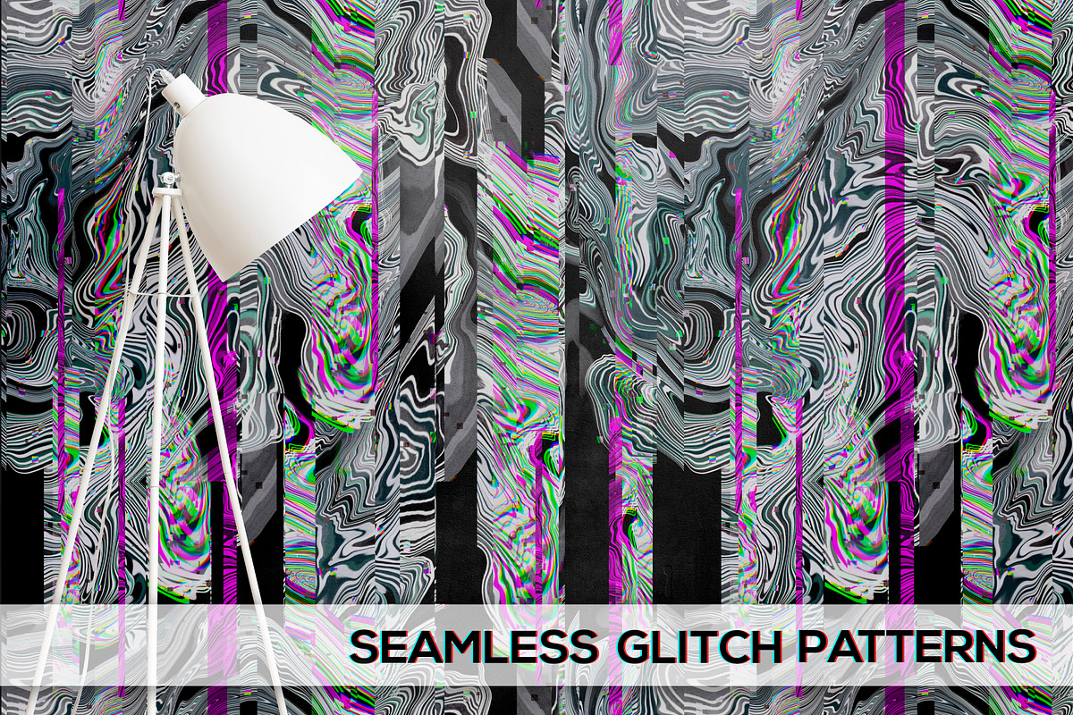 SEAMLESS GLITCH PATTERNS, a Pattern Graphic by ANAKOTO (Photo 17 of 25)
