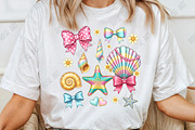 Summer Coquette Bow, Seashell Png, a Seasonal Illustration by Rose Art (Thumbnail 1 of 4)