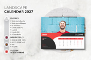 A3 Landscape Calendar 2027 Printable, a Stationery Template by MstArtwork (Thumbnail 5 of 6)