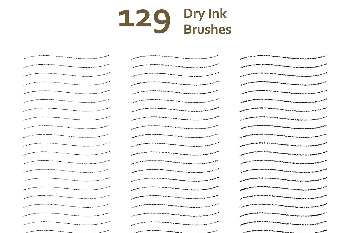 AI Dry Ink + Handwriting Brushes, a Brush Add-On by 103cia (Photo 2 of 3)