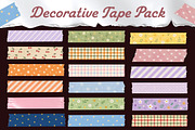 18 Decorative Tape Pack, an Object Graphic by Jiwstudio (Thumbnail 3 of 4)