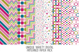 Fuchsia Pattern Paper Pack