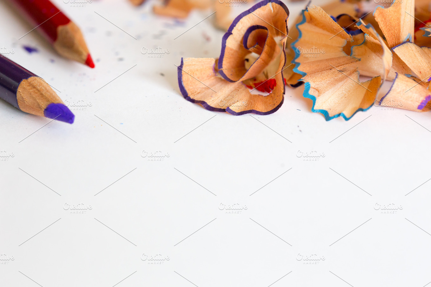 Colored pencils and shavings featuring macro, pencil shavings, and art, an Arts & Entertainment Photo by MarkieAnn Photography