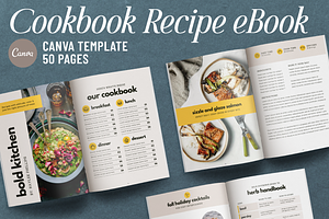 Food Creator Cookbook Template, a Magazine Template by Studio Soluna