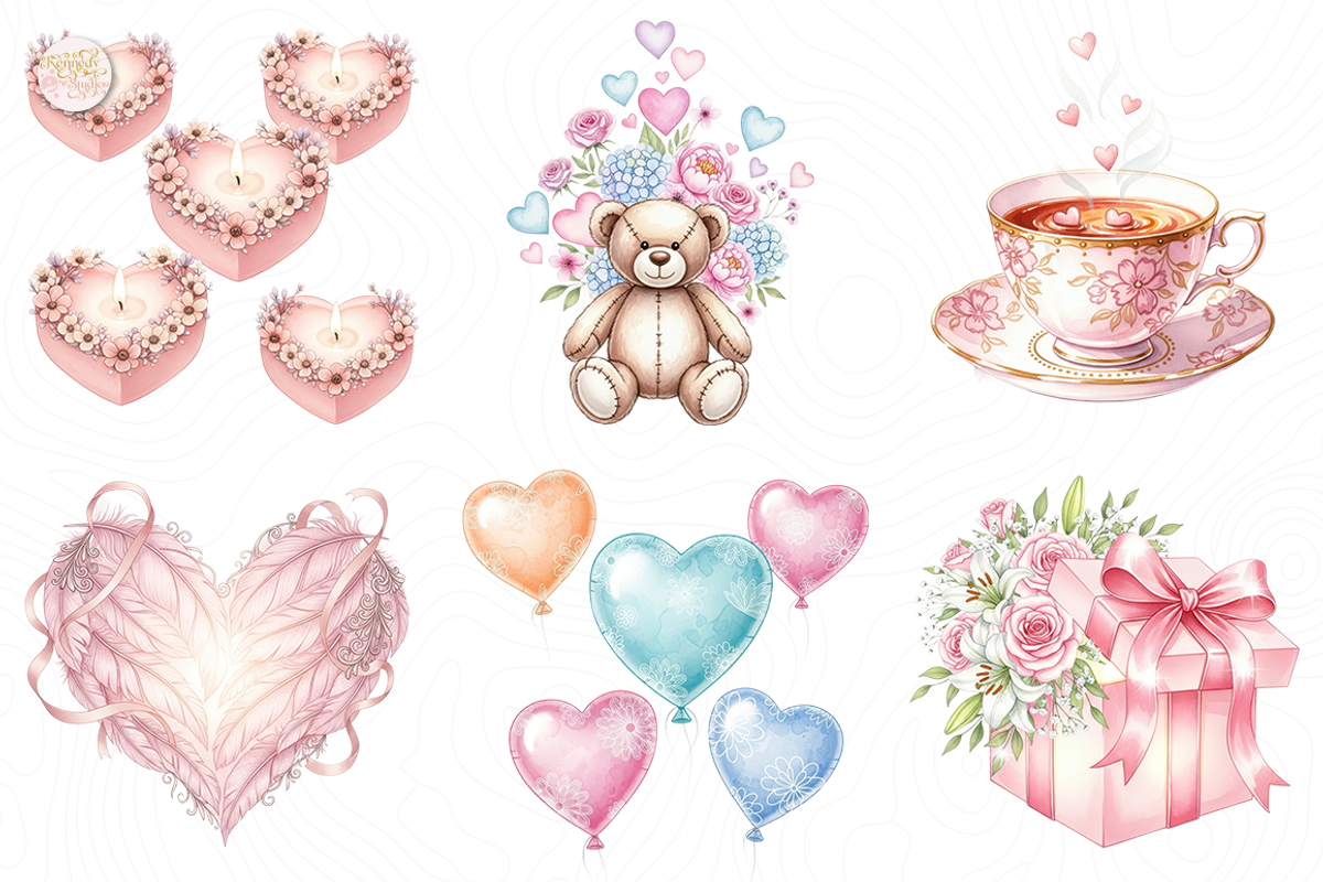 Light Pink Valentine PNG Clipart, an Illustration by KennedyStudio (Photo 3 of 5)