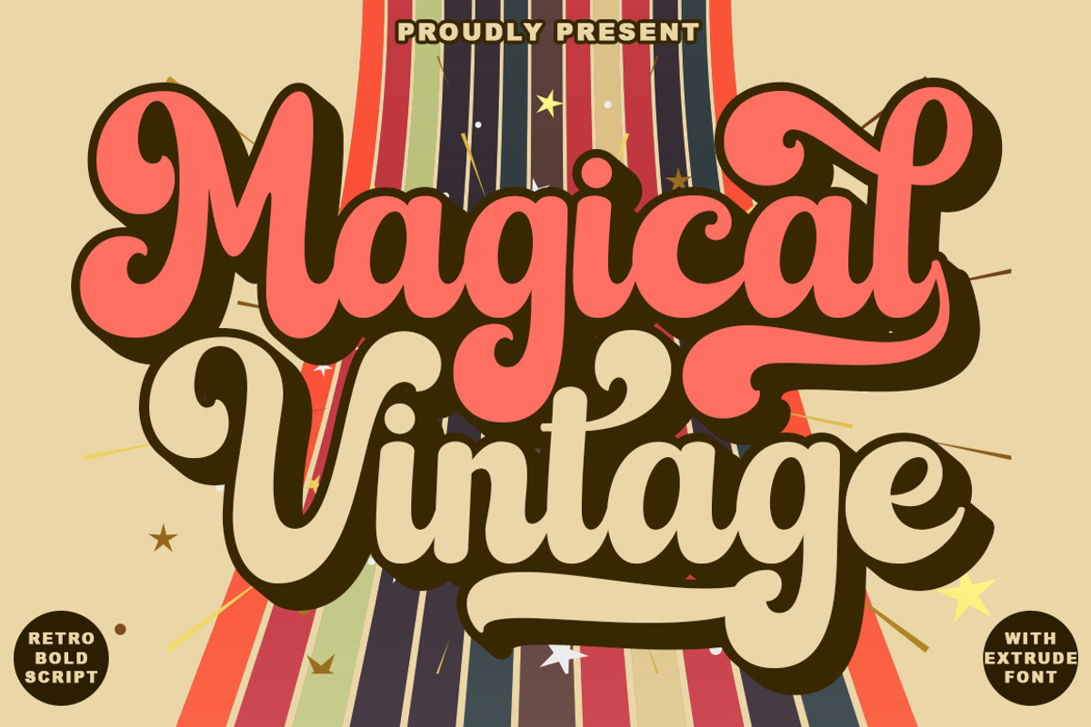Magical Vintage, a Script Font by GloowStudio (Photo 1 of 12)