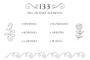 Hand drawn elegant dividers, an Object Graphic by Tiger and Flower (Thumbnail 9 of 16)