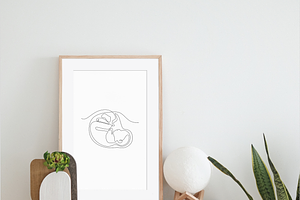 Baby In A Womb Printable Art