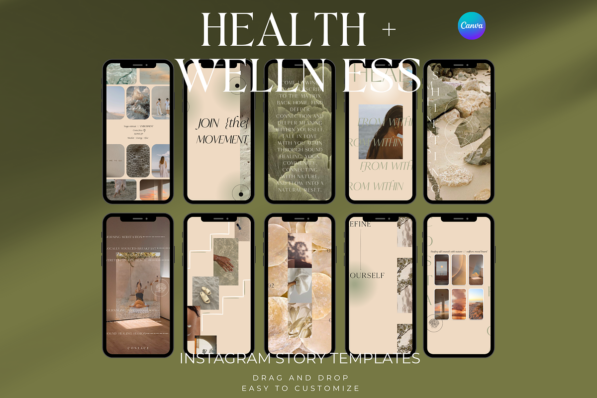 Retreat social media templates, a Templates & Theme by Oh, Paloma (Photo 1 of 6)