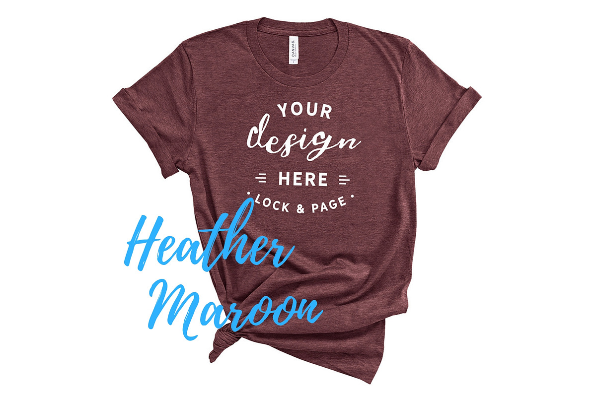 Bella Canvas TShirt Mockups On White, a Shirt Mockup by lock and page (Photo 66 of 92)