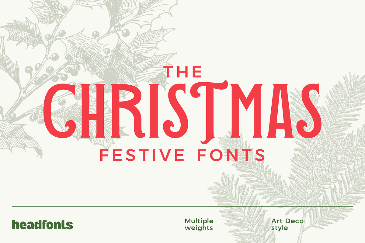 The Christmas Font Duo – Elegant & F, a Font by Headfonts (Photo 1 of 10)