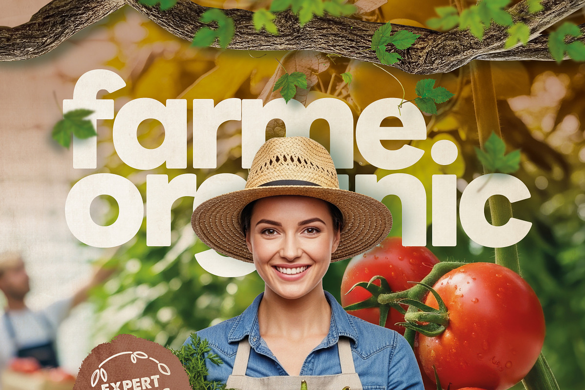 Organic Farming Flyer Template, a Flyer Template by grafilker (Photo 2 of 2)