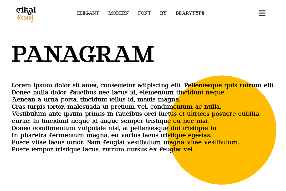 Cikal | Serif Font, a Serif Font by BearyType Studio (Photo 10 of 16)