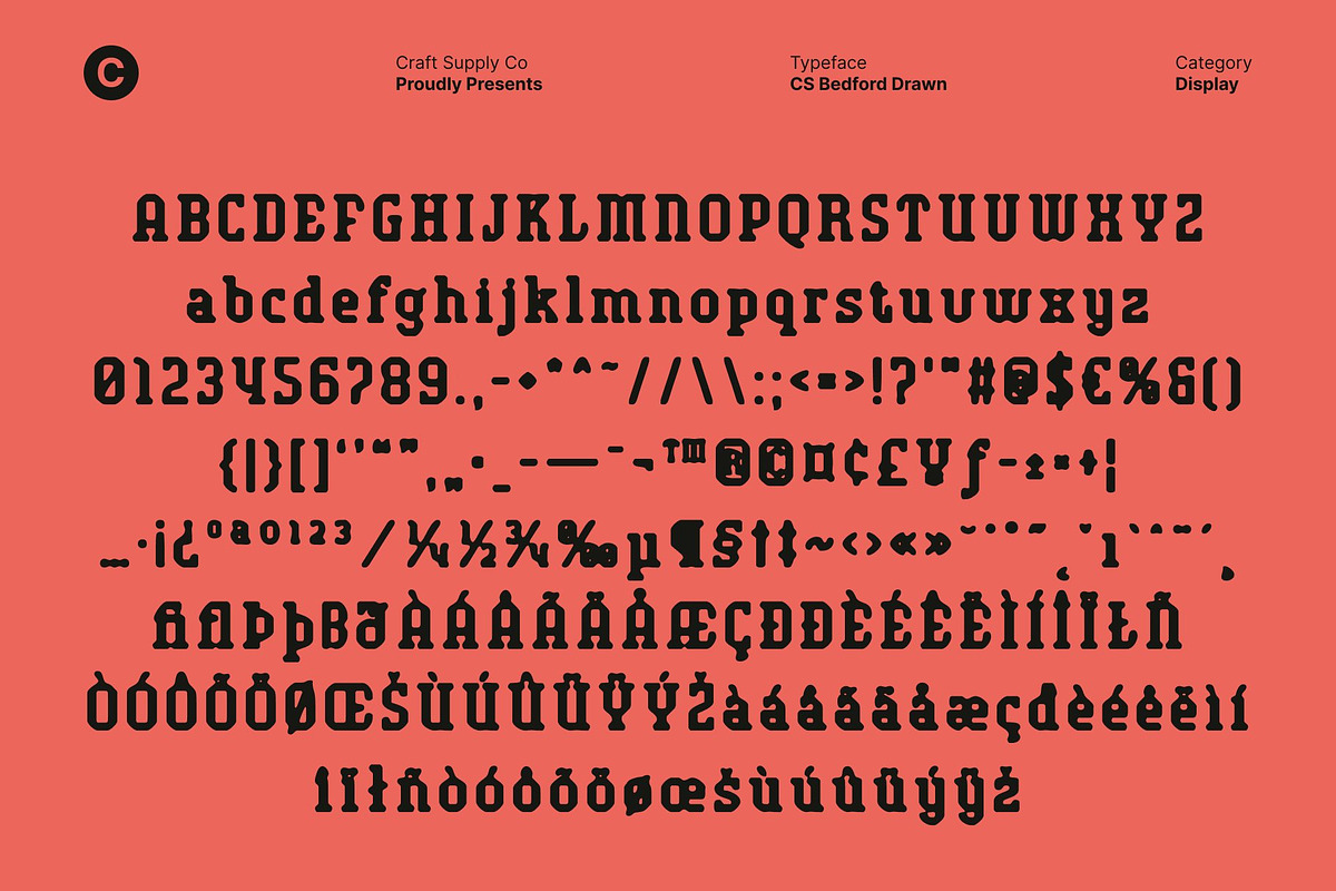 CS Bedford Drawn, a Slab Serif Font by Craft Supply Co. (Photo 8 of 8)