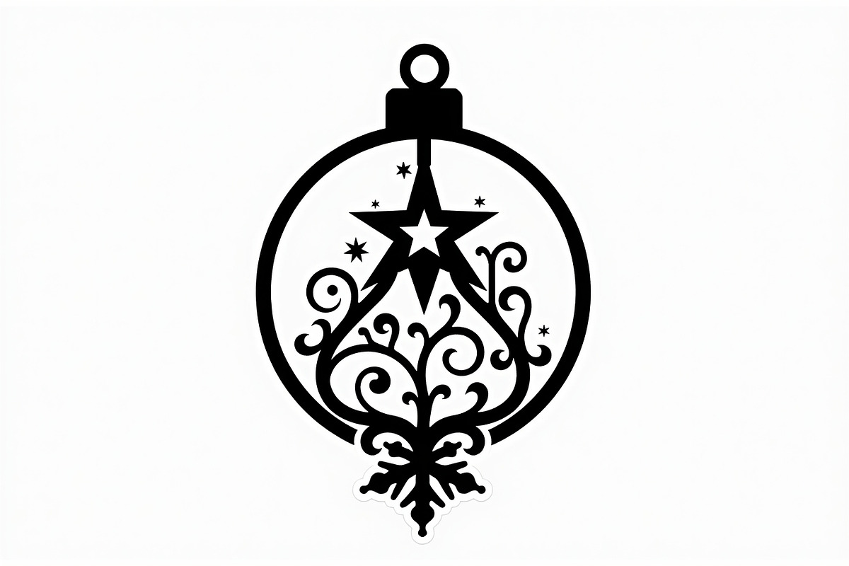 Christmas Laser Cut Ornament Bundle, a Graphic by musafir_fashion (Photo 5 of 14)