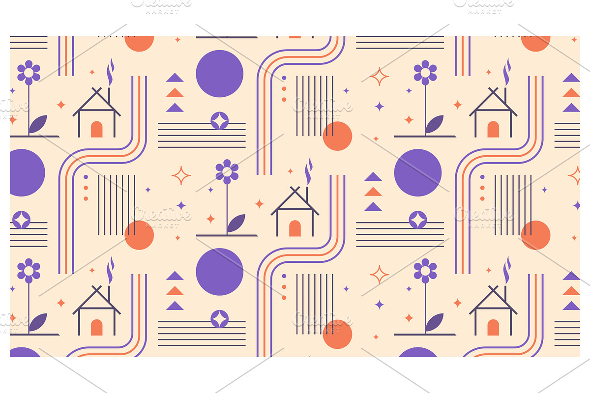 Geometric Pattern., a Decorative Illustration by Creative Backgrounds
