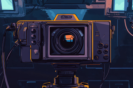 Detailed illustration of a video cam, a Photo by Iftikhar Alam