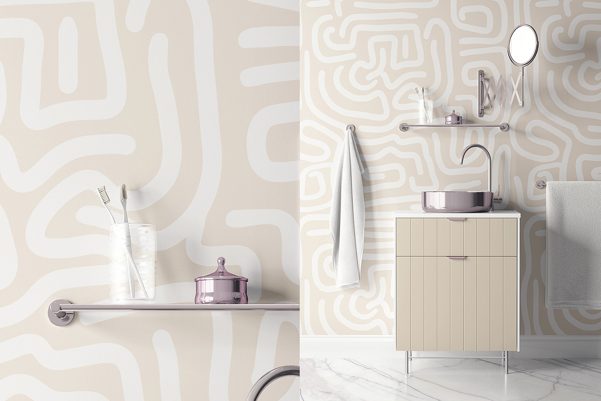 Subtle Maze, a Wallpaper Graphic by MalyskaStudio (Photo 2 of 9)