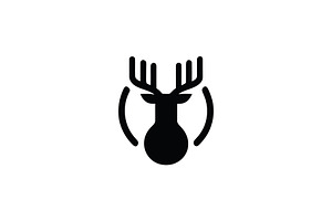 Minimal Deer Head Logo, a Branding & Logo Template by Vectorium Studio